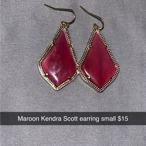 Kendra Scott earrings maroon